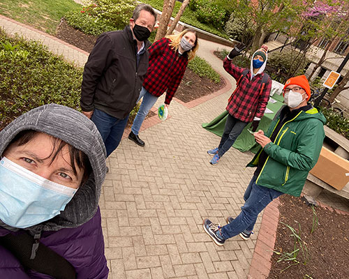 Students associated with the Climate and Sustainability Working Group helped put on Earthfest on April 22.
